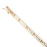 14ct Yellow Gold Greek Key Fancy Bracelet 7"