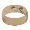9ct Yellow Gold 6.6mm Patterned Wedding Band