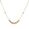 22ct Yellow White and Rose Gold Disco Bead Chain 14.5"