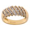 18ct Yellow Gold 0.75ct Brilliant Cut Multi Row Fancy Ring