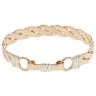 9ct Yellow and White Gold Twist Hinged Bangle