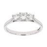 18ct White Gold Certificated Diamond Trilogy Ring