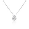 9ct White Gold 0.50ct Pear Lab Grown Diamond Slider Pendant
