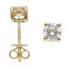 18ct Yellow Gold 0.80ct Brilliant Cut Diamond Stud Earrings