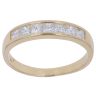 18ct Yellow Gold 0.75ct Princess Cut Diamond Half Eternity Ring