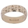 9ct Yellow Gold Patterned Wedding Band 6.33mm