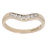 9ct Yellow Gold 0.24ct Brilliant Cut Diamond Wishbone Ring