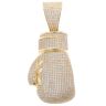 9ct Yellow Gold Cubic Zirconia Boxing Glove Pendant