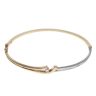 9ct Yellow And White Gold 0.15ct Diamond Bangle