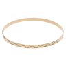 9ct Yellow Gold Patterned Solid Bangle