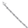 9ct White Gold 0.60ct Brilliant Cut Diamond Bracelet 7.5"