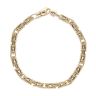 14ct Yellow Gold Byzantine Bracelet 9"