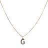 9ct Yellow Gold Initial 'G' Pendant And Chain 20"
