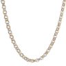 9ct Yellow White and Rose Gold Patterned Belcher Chain 20"