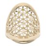 14ct Yellow Gold Open Work Flower Ring