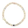 9ct Yellow White Rose Gold Fancy Bracelet 7.5"