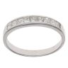 18ct White Gold 0.50ct Princess Cut Diamond Half Eternity Ring
