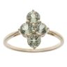 9ct Yellow Gold Peridot Cluster Ring