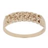 9ct Yellow Gold Two Row Keeper Ring