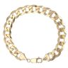 9ct Yellow Gold Curb Bracelet 8"