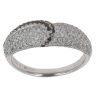18ct White Gold 0.70ct White and Black Diamond Fancy Ring