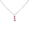 14ct Yellow Gold 0.04ct Brilliant Cut Diamond and Ruby Pendant and Chain 18"