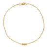 22ct Yellow Gold Trio Bead Bracelet 7"