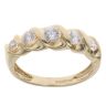 14ct Yellow Gold Cubic Zirconia Five Stone Ring