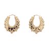 9ct Yellow Gold Gypsy Creole Earrings