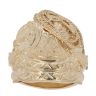 9ct Yellow Gold Patterned Saddle Ring