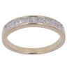 9ct Yellow Gold 0.80ct Princess Cut Diamond Half Eternity Ring