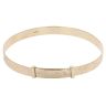 9ct Yellow Gold Patterned Expanding Bangle