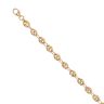 14ct Yellow Gold Button Bracelet 8.5"