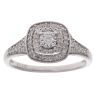 9ct White Gold 0.26ct Diamond Cluster Ring
