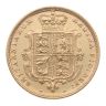 1883 Victoria Young Head Shield Back UK Half Sovereign Coin