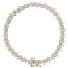 9ct Yellow And White Gold 0.90ct Brilliant Cut Diamond Bracelet 7"