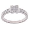 18ct White Gold 0.50ct Brilliant Cut Diamond Cluster Ring