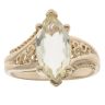 9ct Yellow Gold Prasiolite Marquise Solitaire Ring