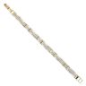 9ct Yellow Gold Cubic Zirconia Fancy Bar Bracelet 7.5"