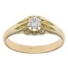 14ct Yellow Gold 0.35ct Diamond Signet Ring