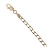 9ct Yellow Gold Square Curb Bracelet 7"