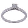 9ct White Gold 0.20ct Brilliant Cut Diamond Solitaire Ring