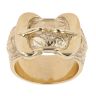 9ct Yellow Gold Heavyweight  Double Buckle Ring