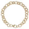 9ct Yellow Gold Children's Patterned And Plain Belcher Bracelet 6.5"