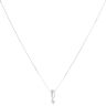 18ct White Gold 0.14ct Diamond Solitaire Pendant and Chain 18"