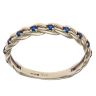 9ct Yellow Gold Created Sapphire Fancy Ring