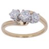 18ct Yellow Gold 1.00ct Brilliant Cut Diamond Trilogy Ring