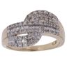 9ct Yellow Gold 0.50ct Brilliant And Baguette Cut Diamond Fancy Ring
