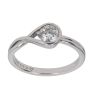 14ct White Gold 0.50ct Brilliant Cut Lab Grown Diamond Infinite Solitaire Ring