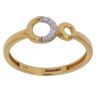 22ct Yellow Gold Cubic Zirconia Circles Ring
